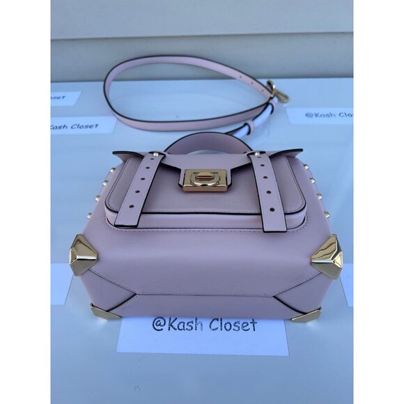 Michael Kors satchel manhattan medium leather powder blush - Picture 7 of 10